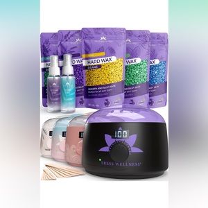 *UNOPENED* Tress Wellness Waxing Kit for hair removal +Wax Warmer +Easy to use